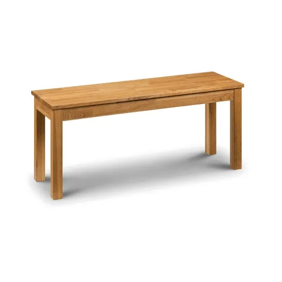 Return - Coxmoor 2 Seater Dining Bench, Solid Oak, 90cm 2