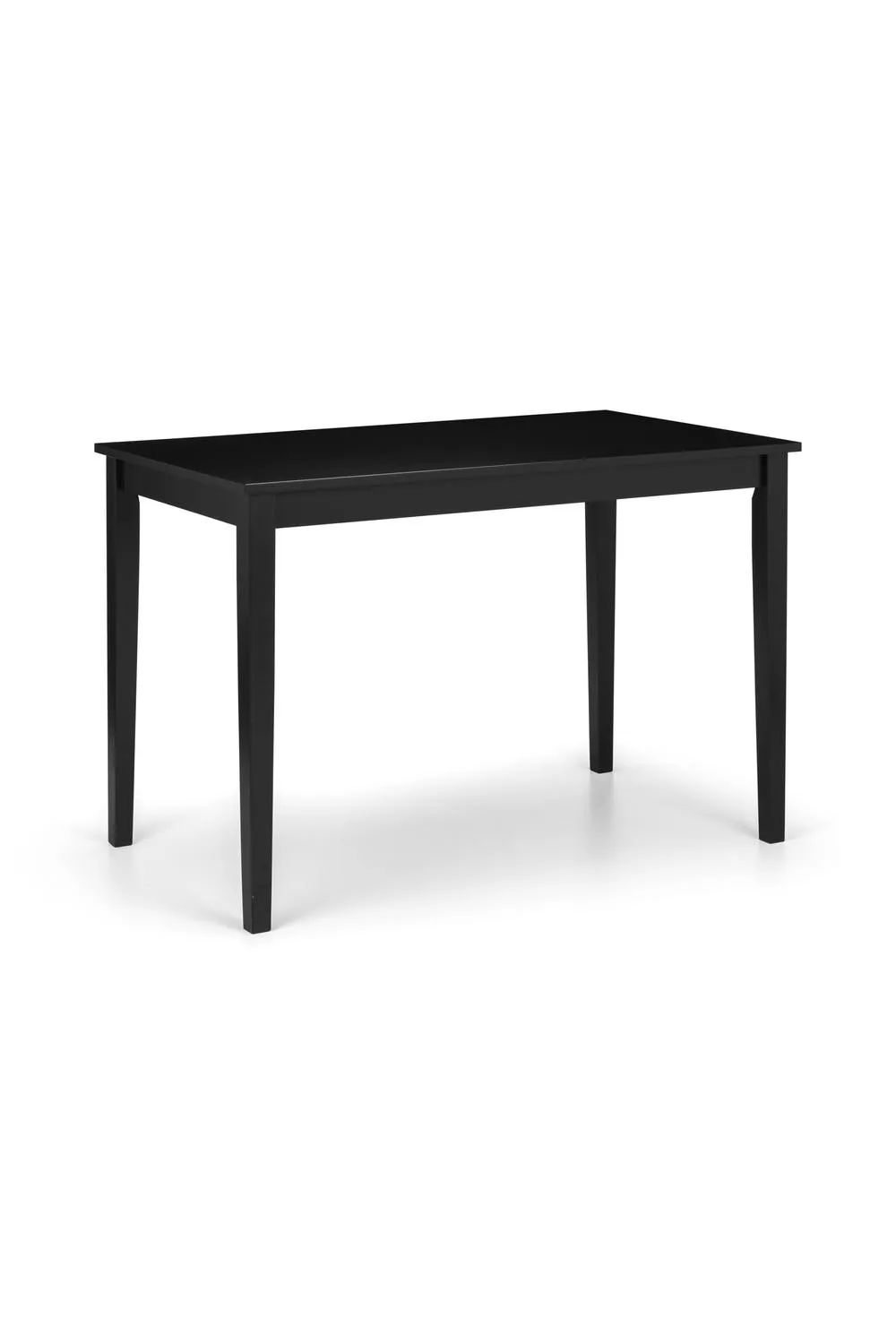 Julian Bowen Hudson Rectangular 4 Seater Dining Table in Black 3