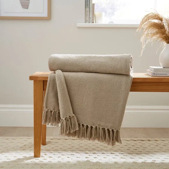 Aris Cotton Weave 130cm x 180cm Throw Blanket