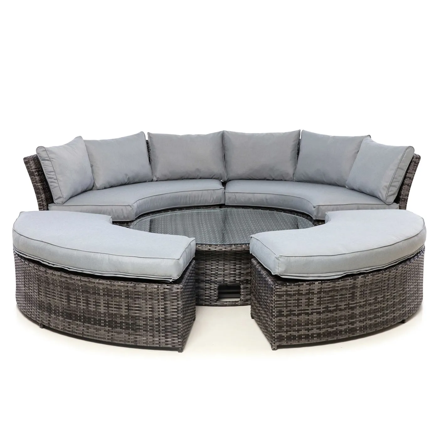 Valencia Lifestyle Garden Suite in Grey Weave with Grey Fabric