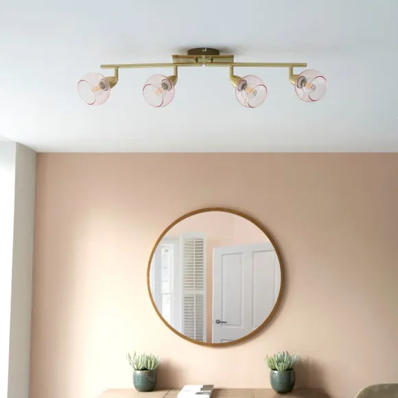 Tia 4 Light Semi Flush Spotlight Bar 4
