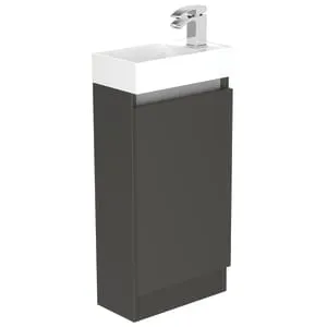 Newland Midnight Mist Basin Cloakroom Unit - 400mm