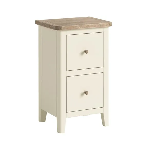 Bromley II 2 Drawer Slim Bedside Table 5