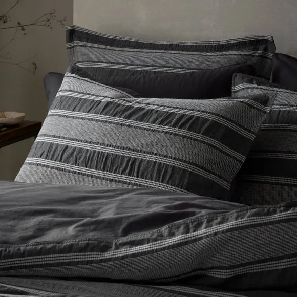 Combe Stripe 100% Organic Cotton Duvet Cover & Pillowcase Set 2