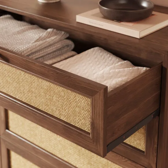 Jordyn 5 Drawer Chest, Mango Wood Effect 6