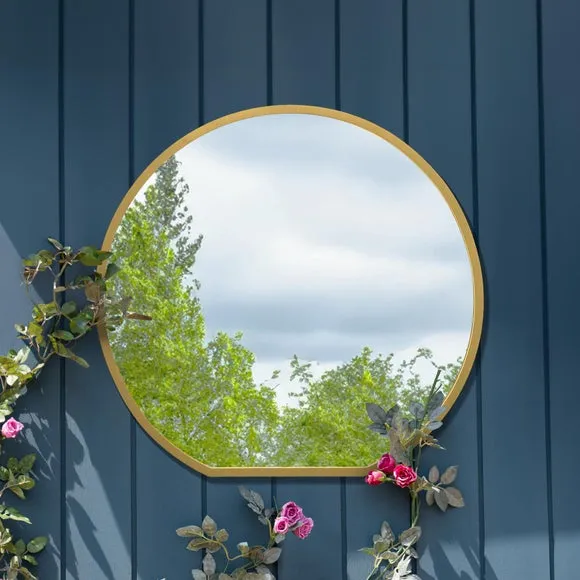 Circulus Round Indoor Outdoor Overmantel Wall Mirror 2