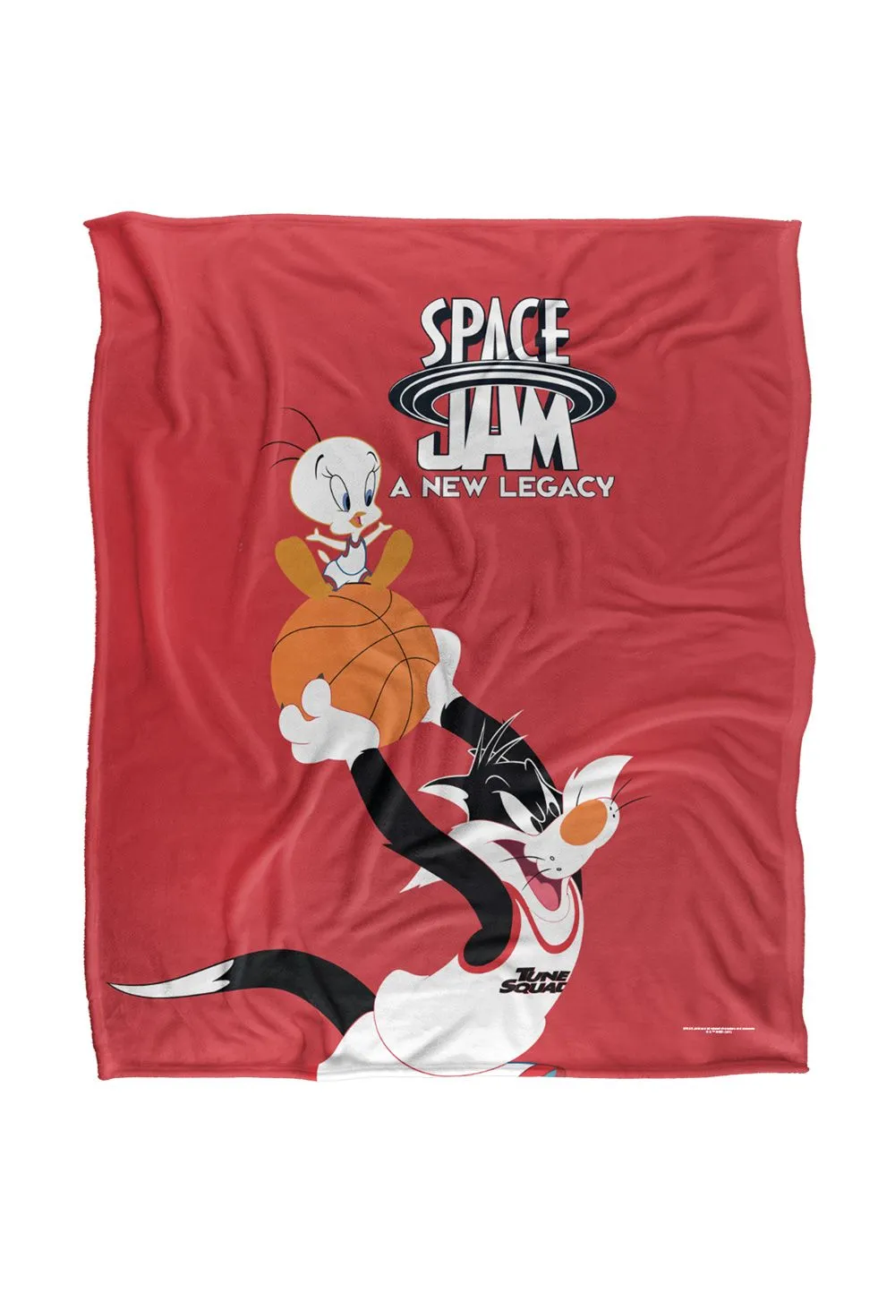 Space Jam 2 Sylvestor & Tweety Mono Color Silky Touch Super Soft Throw Blanket 152 X 127 cm in White