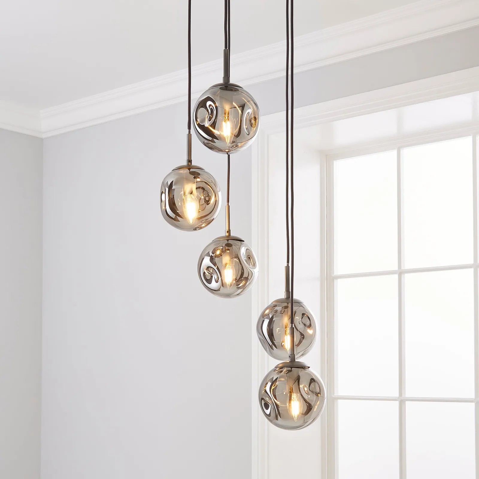 Alexis 5 Light Cluster Fitting Grey