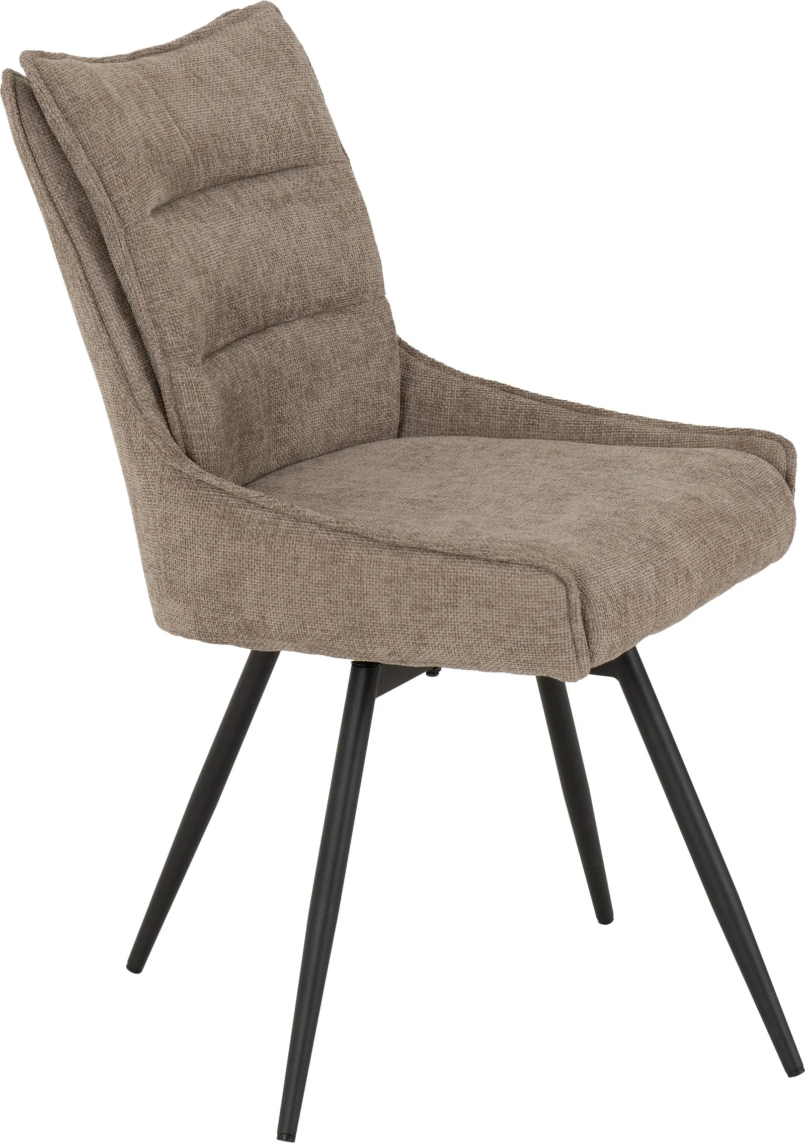 Seconique Lewis Swivel Dining Chair in Fawn 3