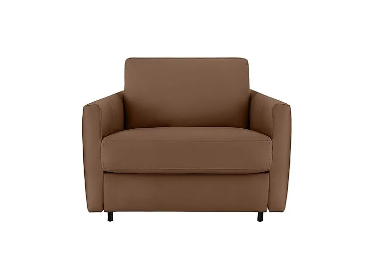 Alcova Leather Chair Sofa Bed with Slim Arms - Sofas and Armchairs - In Time for Christmas