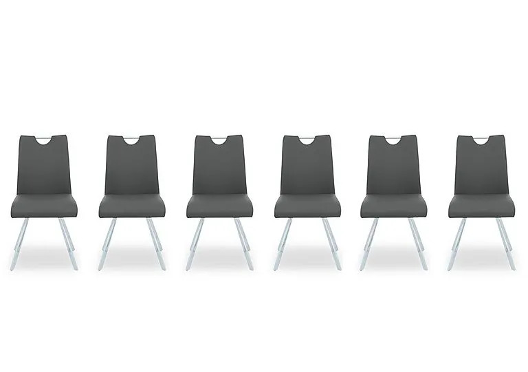 Nadal Set of 6 Swivel Dining Chairs