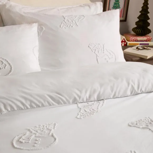 Duvet Day Snowmen Soft Tufted Duvet Cover & Pillowcase Set 2
