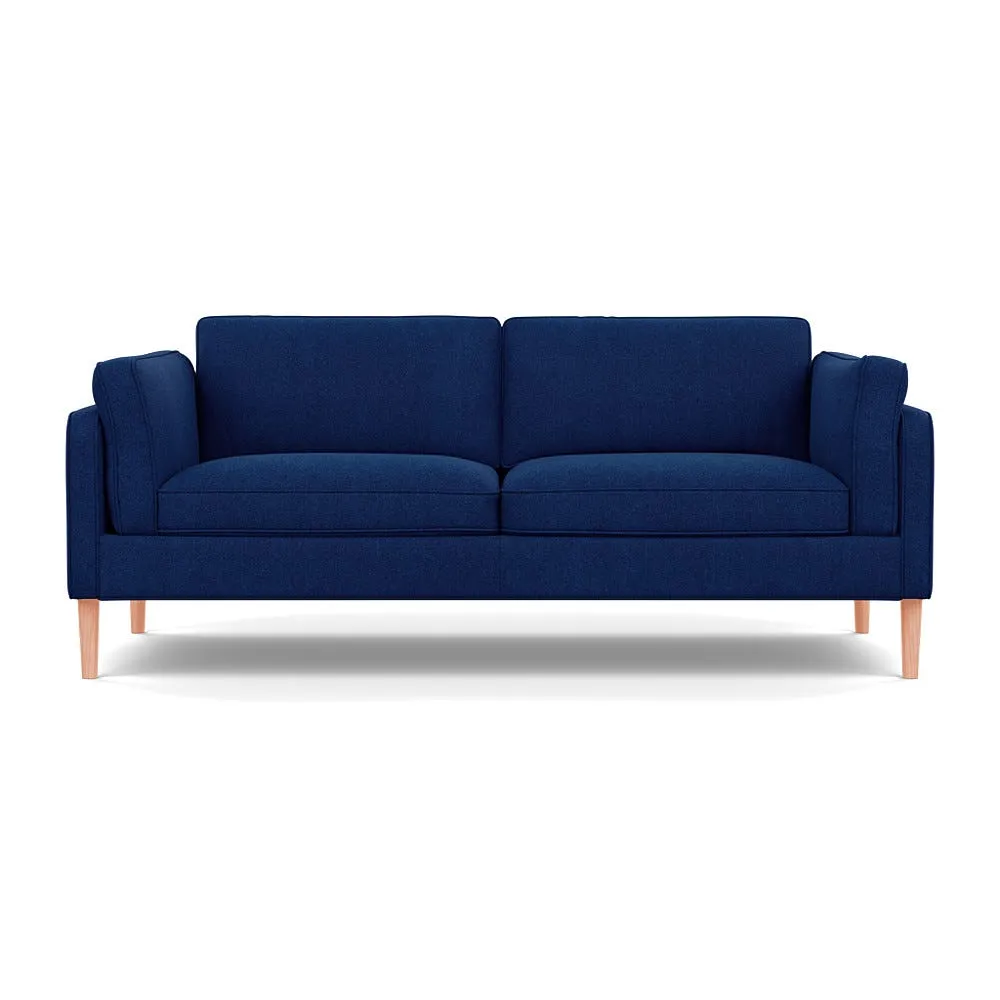 Heal's Sonno 3 Seater St Moritz Wool Navy Natural Feet 1