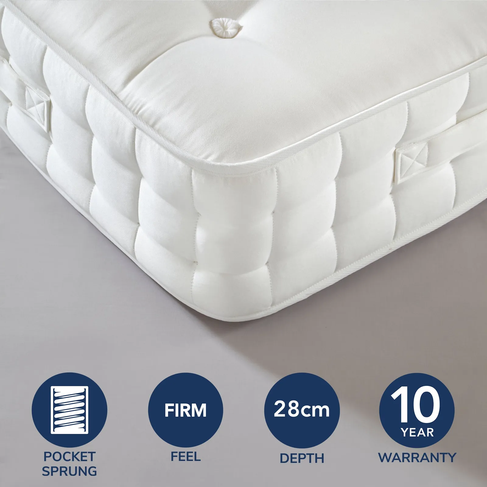 Dorma 1000 Pocket Sprung Mattress White