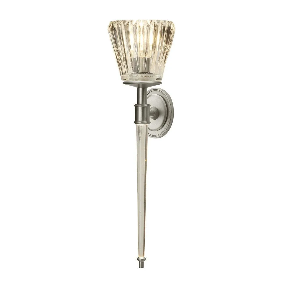 Netlighting Agatha 2 Light Indoor Wall Light Brushed Nickel G9 in Grey