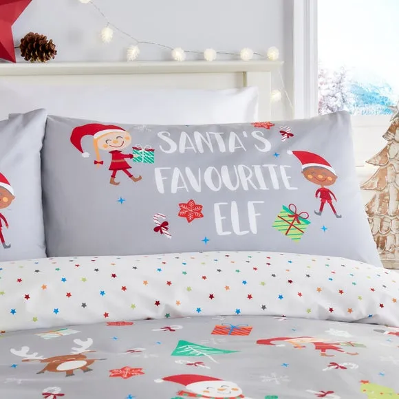 Fusion Elf & Santa Duvet Cover & Pillowcase Set 2