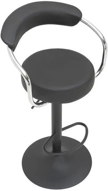 netfurniture Lazio Matt Black Bar Stool Black 2