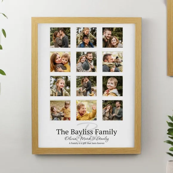 Personalised Family Multi Photo Frame 4