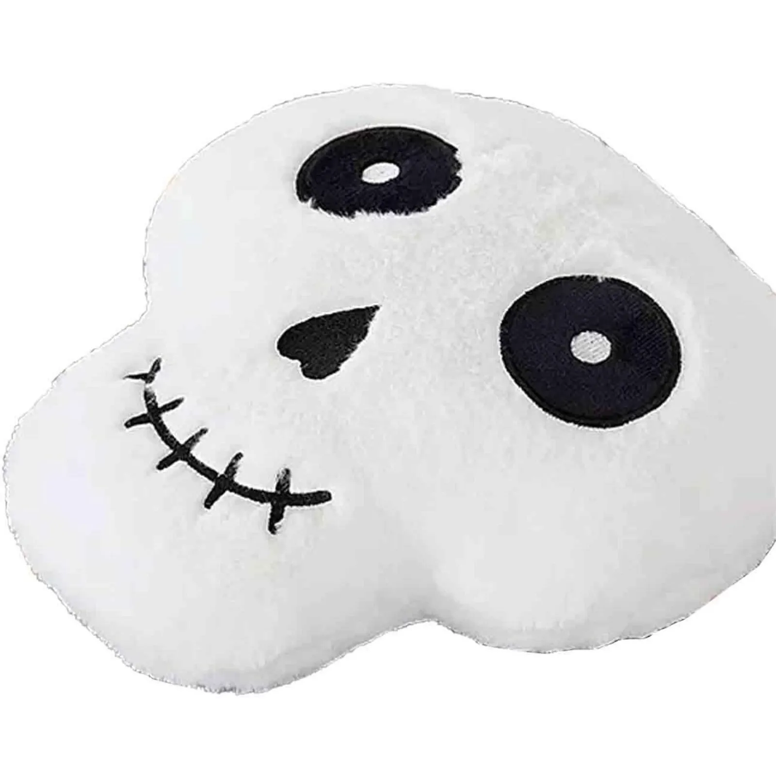 Smart Living Halloween Ghost & Magical Cat Fleece Cushions - Spooky Decor Pillows in White 4