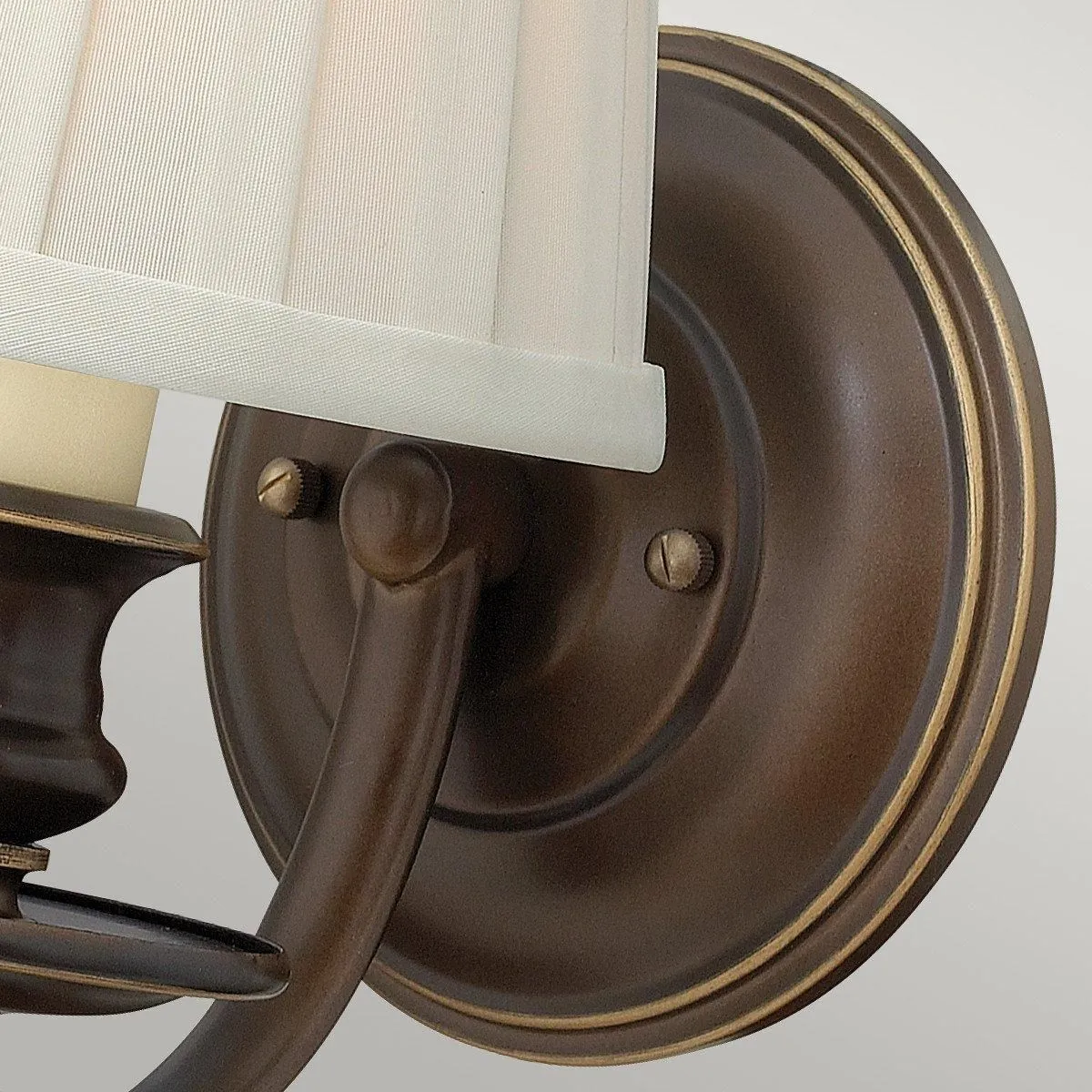 Netlighting Dunhill 1 Light Indoor Wall Light Royal Bronze E14 in Brown 2