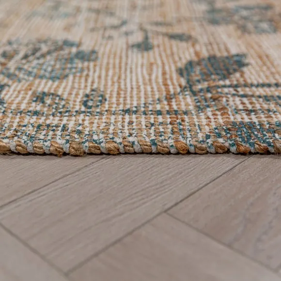 Dua Floral Jute Rug 4
