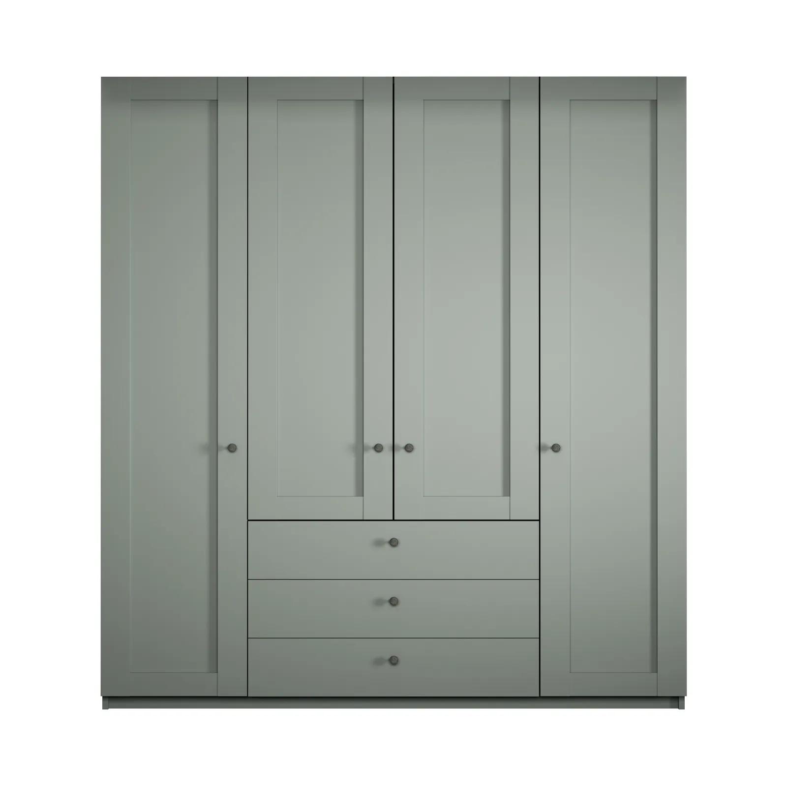 Varese 200Cm 4 Door 3 Drawer Functional Unit, Green | Barker & Stonehouse 3