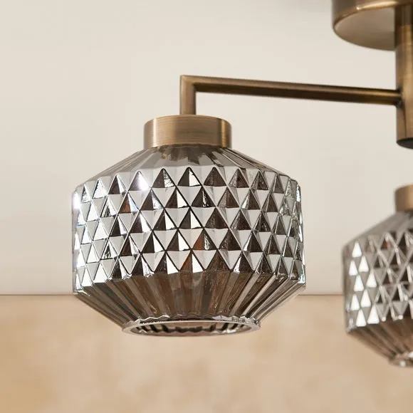 Abingdon 3 Light Semi Flush Ceiling Light 3