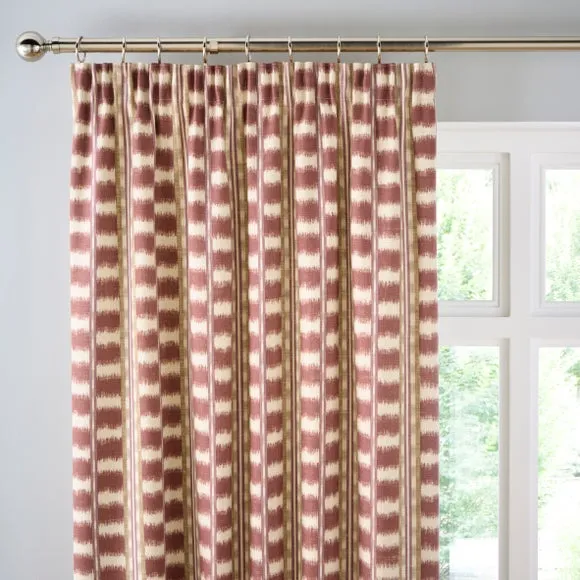 Avis Stripe Pencil Pleat Curtains 1
