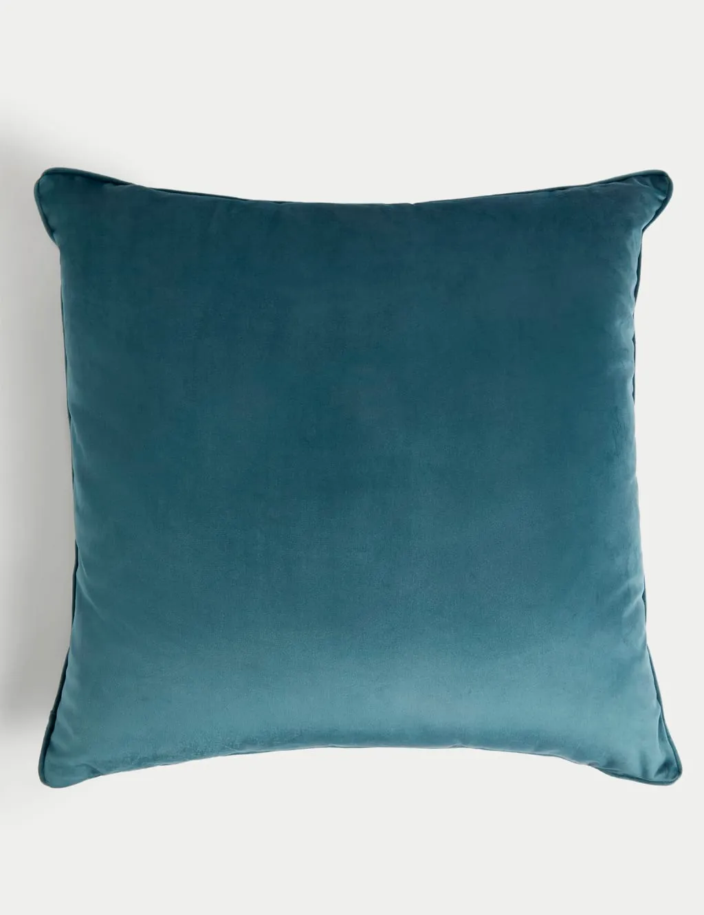 M&S Velvet Piped Large Cushion Slate Blue