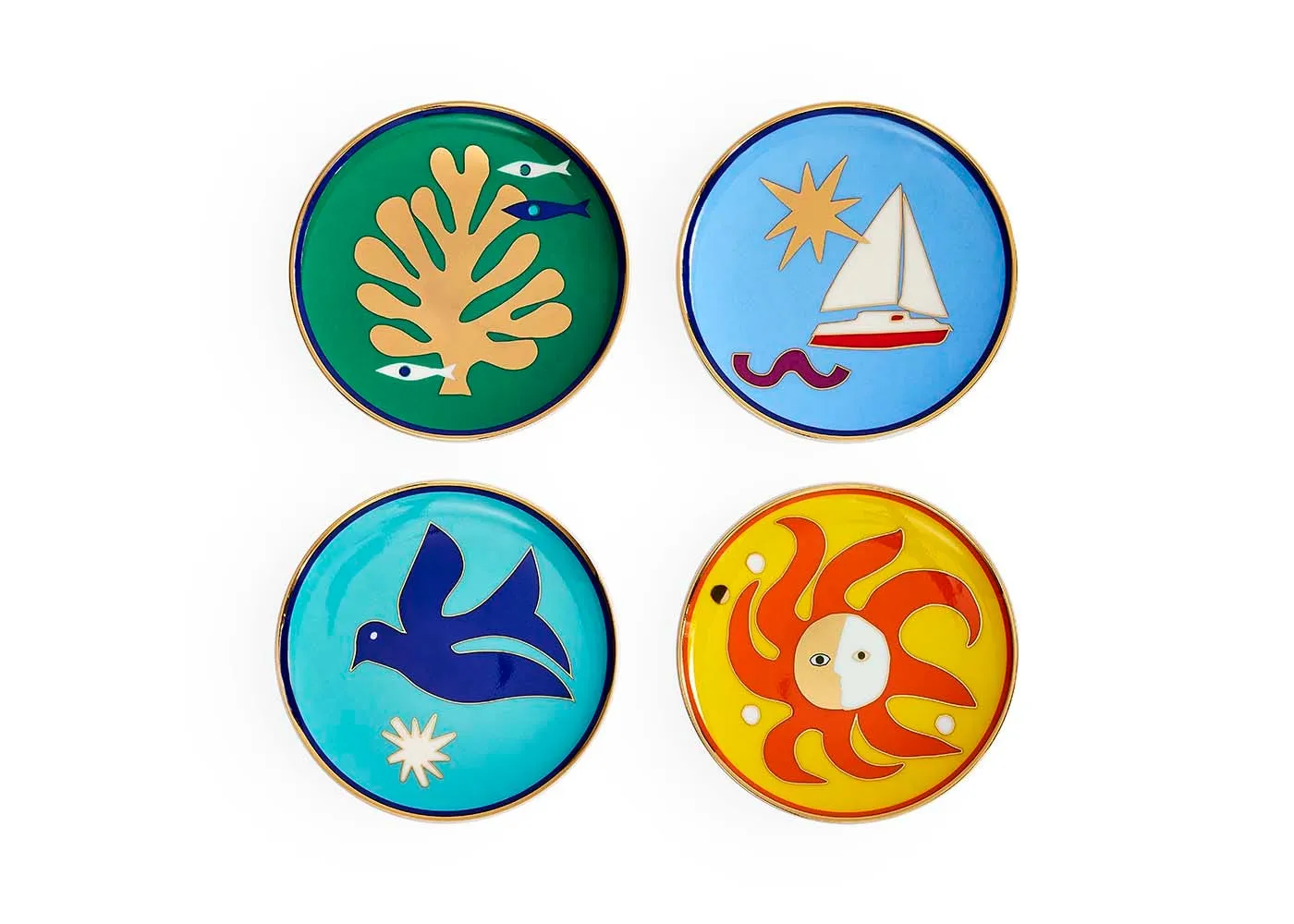 Jonathan Adler Playa Coasters Set of 4