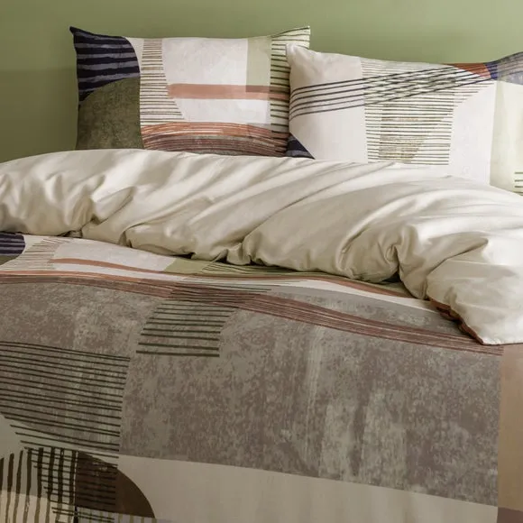 Lukas Geometric 100% Cotton Duvet Cover & Pillowcase Set 2