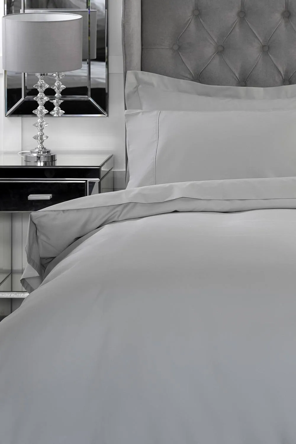 Belledorm Bamboo 300 Thread Count Duvet Cover in Light Grey
