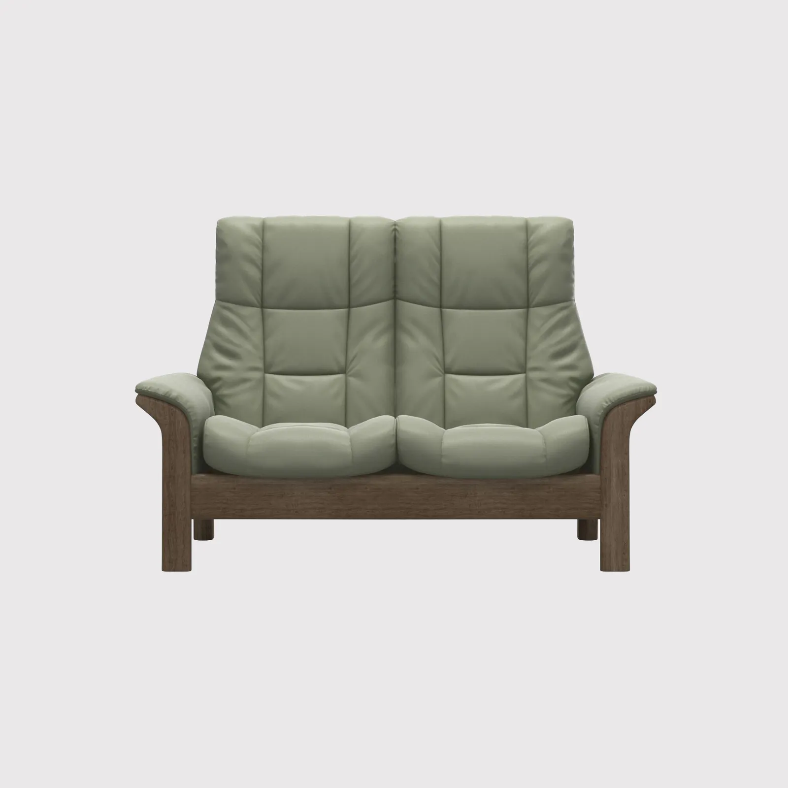 Stressless Windsor 2 Seater Recliner Sofa, Grey Leather | Barker & Stonehouse