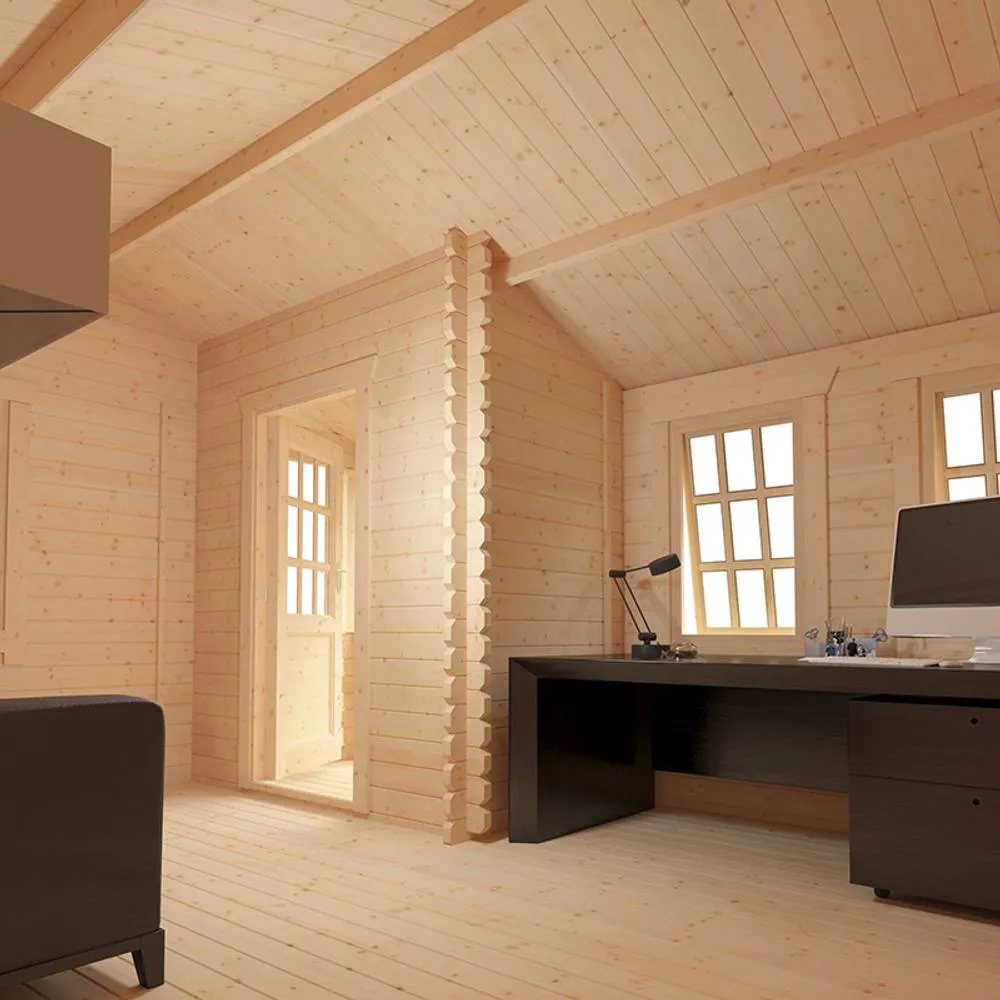Buttercup Farm 16x14 The Gyles 44mm Cabin - L475 x W415 x H282.2 cm in Natural 6