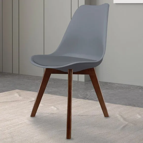 Fusion Living Soho Plastic Dining Chair with Squared Legs 1