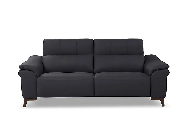 Marconi 3 Seater Leather Sofa - Torello Blu