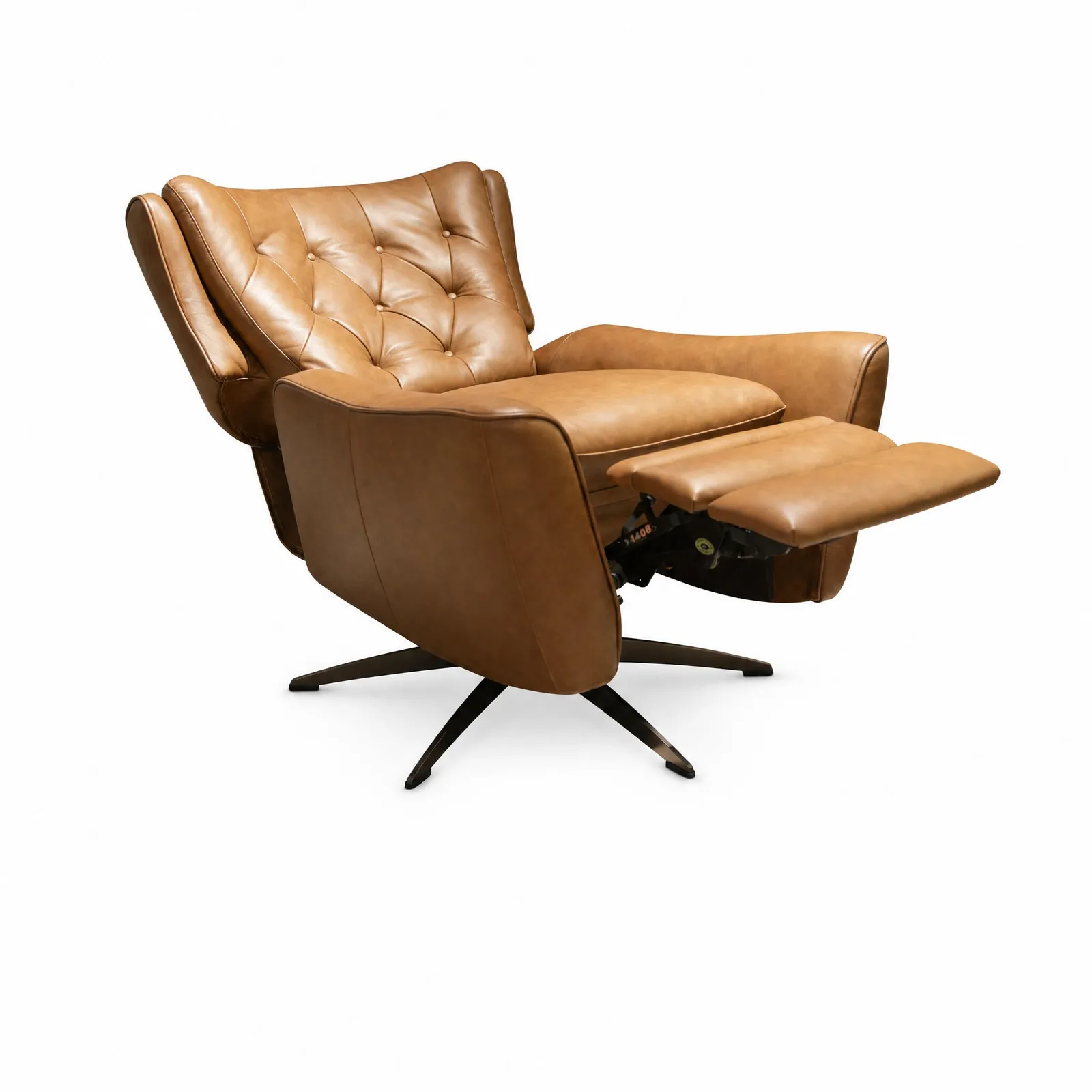 Charfield Swivel Recliner Chair 3015M, Brown Leather | Barker & Stonehouse 3