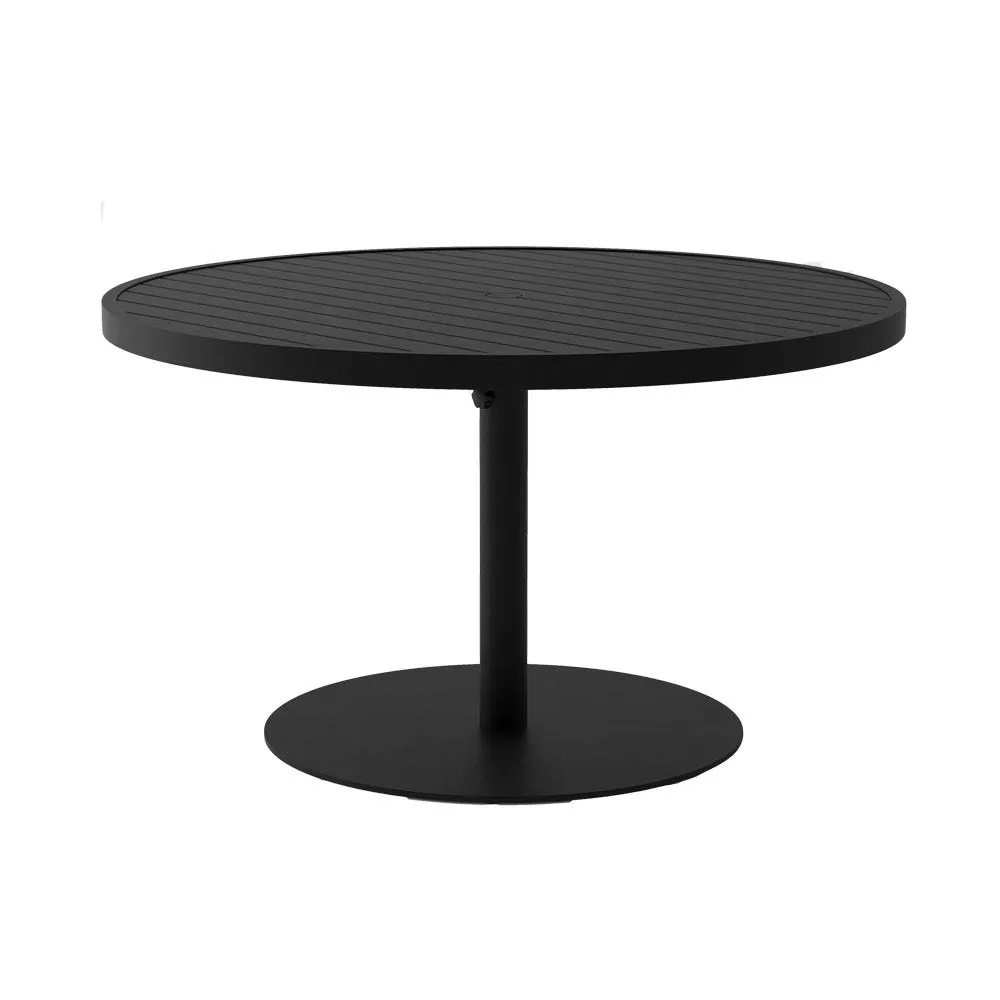 Case Eos Pedestal Circular Outdoor Dining Table Black 2