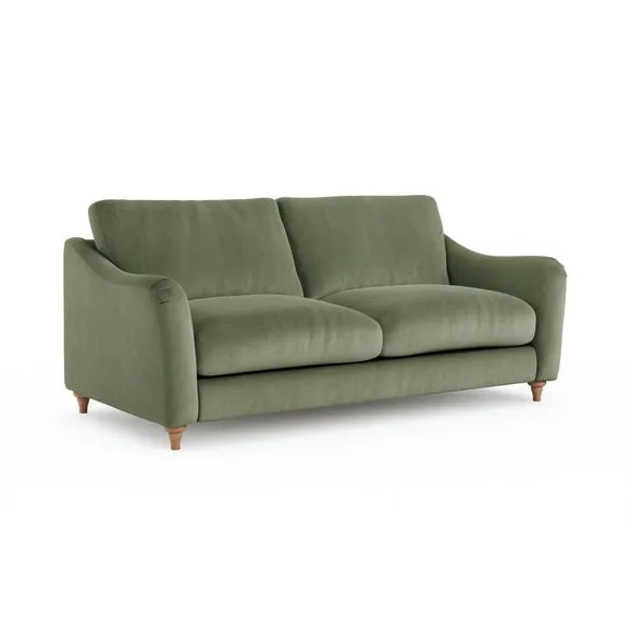 Hattie Matte Plush Velvet 3 Seater Sofa 6