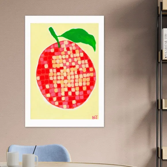 East End Prints Disco Orange Framed Print 1