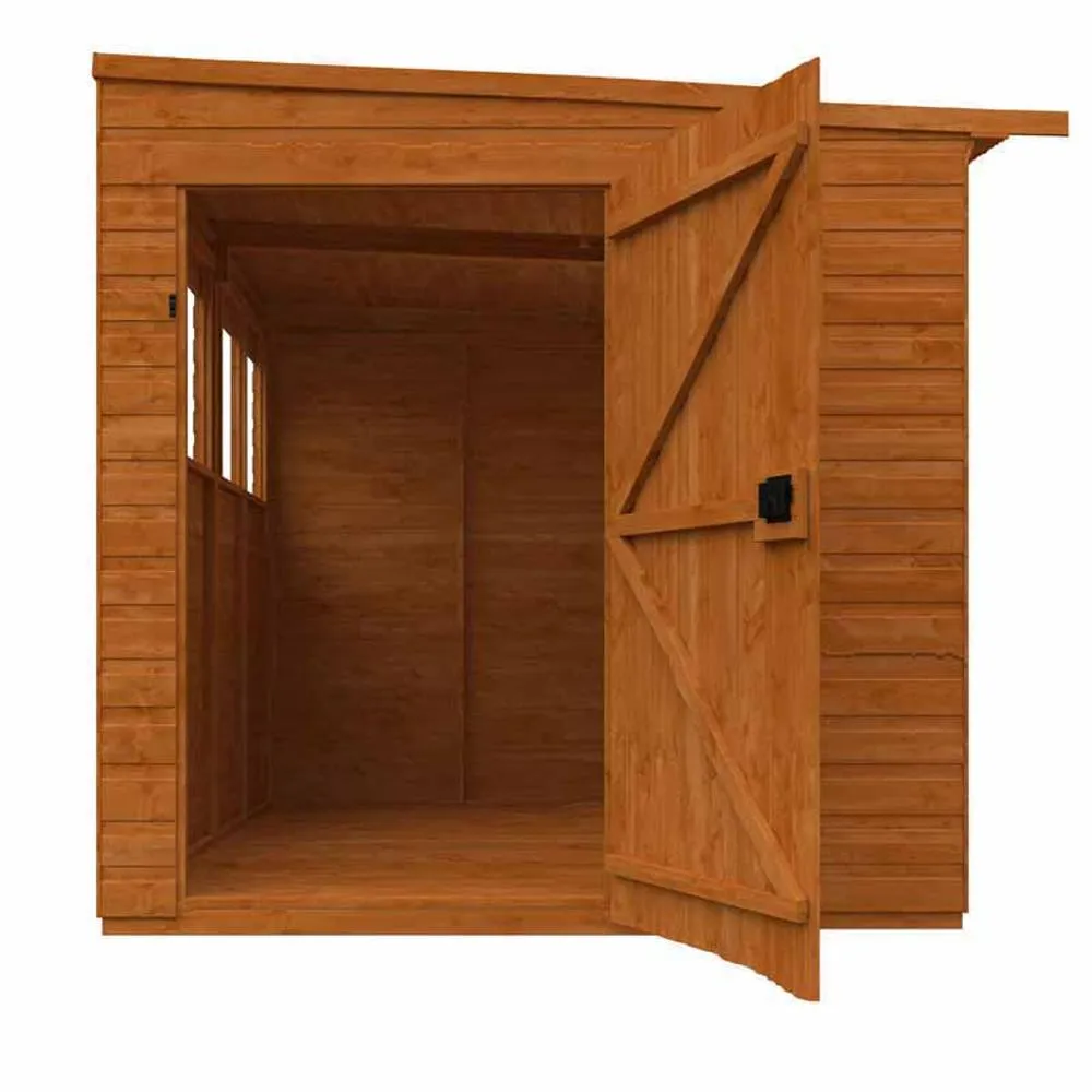 Buttercup Farm 8x6 Flex Pent Summerhouse Garden Sunroom 12mm Flex in Burnt Orange 4