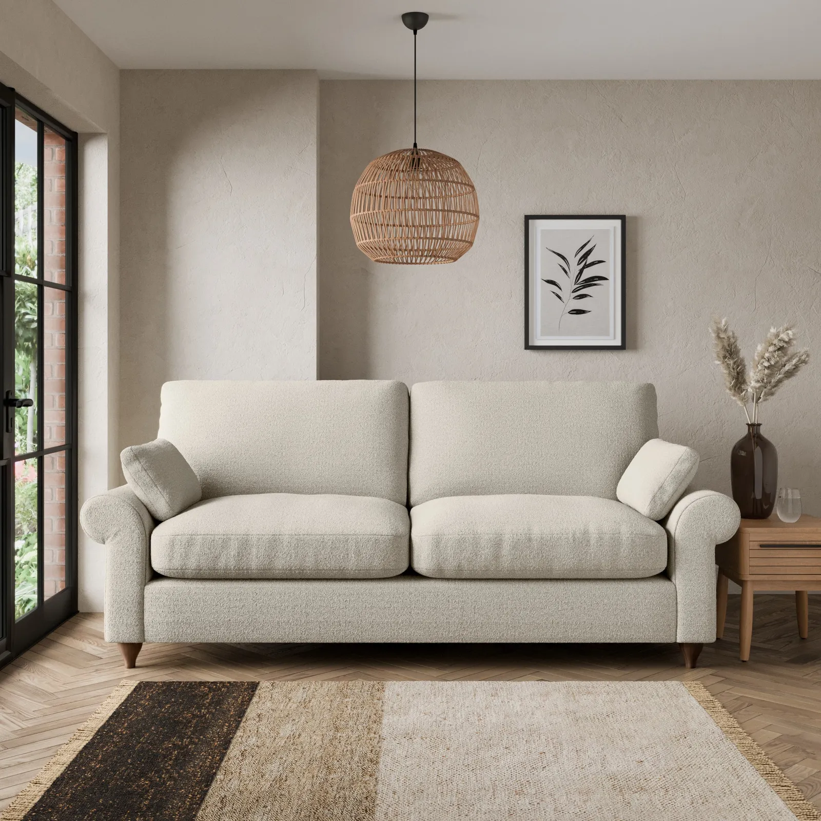 Salisbury Cosy Marl 3 Seater Sofa Cosy Marl Chateau Grey