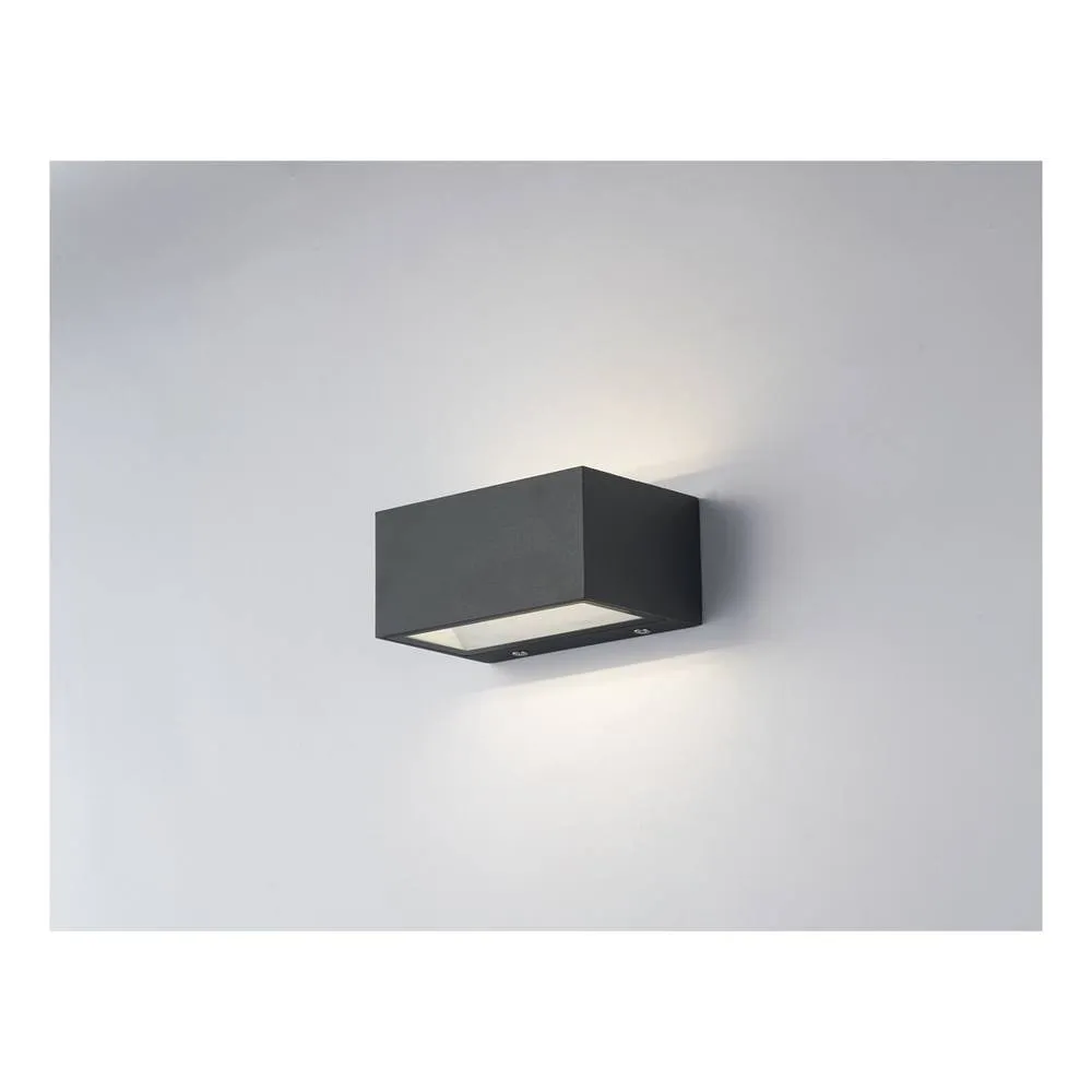 Netlighting TWIN LED 2 Light Up Down Light Anthracite IP54 900lm 4000K in Black 2