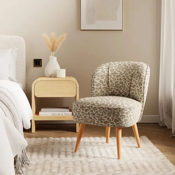 Elsie Leopard Jacquard Cocktail Chair