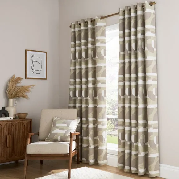 Sawyer Jacquard Eyelet Curtains 2