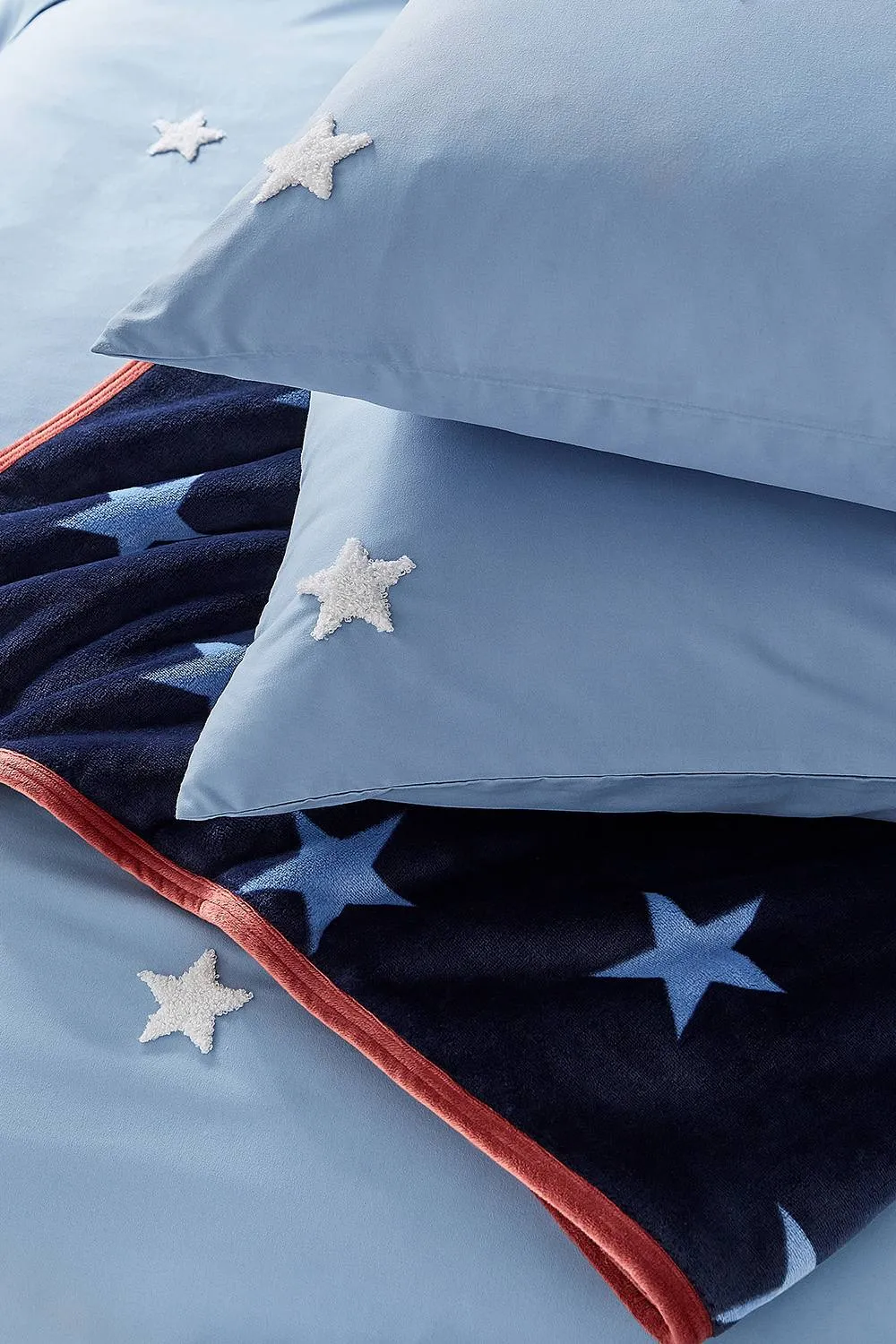 Helena Springfield 'Tufted Star' Duvet Cover Set in Blue 5