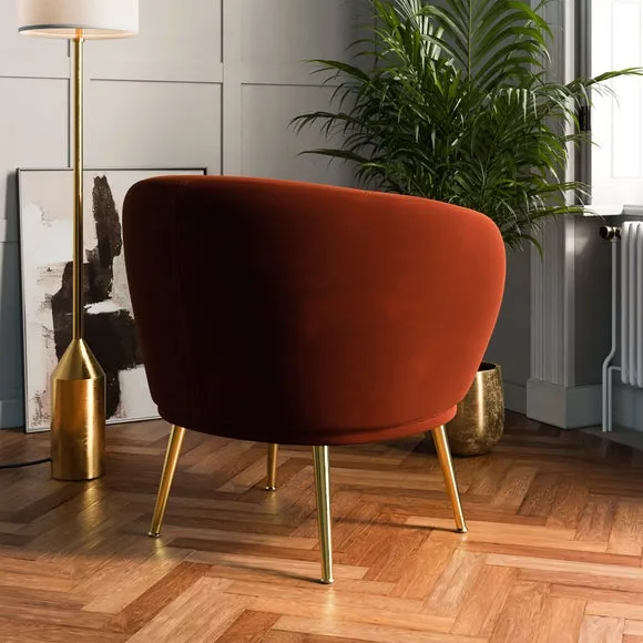 Bella Velvet Cocktail Chair 2
