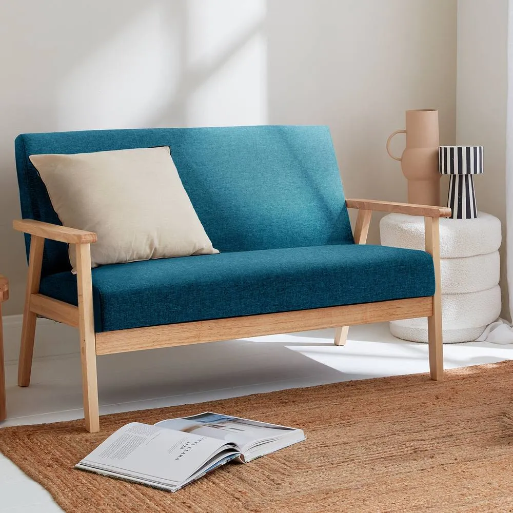 sweeek Scandi-style 2-seater Sofa in Beige 6