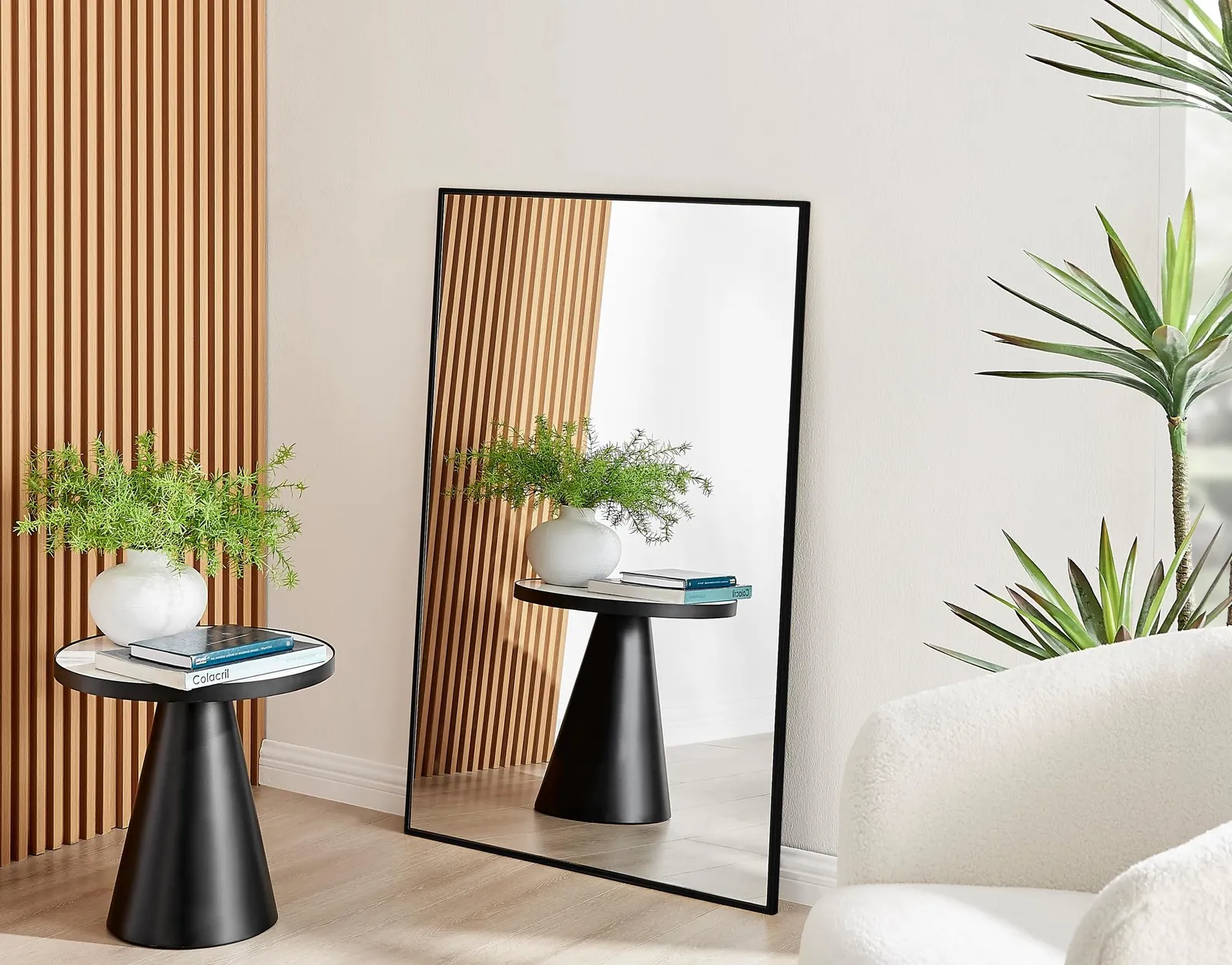 FurnitureboxUK Emma Medium 120x80cm Framed Rectangular Vertical Living Room Hallway Wall Mirror in Black 2