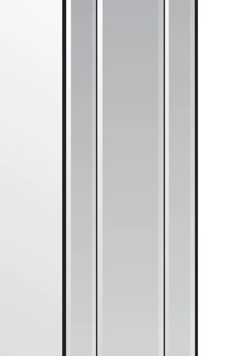 MirrorOutlet Langley All Glass Modern Bevelled Large Dress Mirror 120 x 80 CM in Silver 5